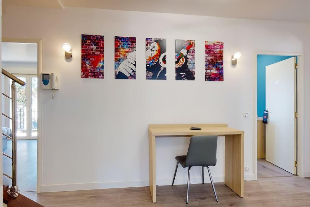03.Studio#Creteil#Loft#Cinema#Terrasse ภายนอก รูปภาพ